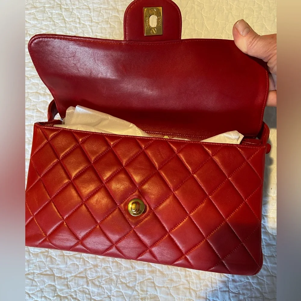 CHANEL Double Sided Flap Quilted Leather Handbag - Picture 14 of 16
